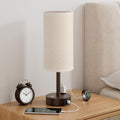 Aooshine Touch Bedside Table Lamp with Memory - Stepless Dimmable Lamp for Bedroom, Small Nightstand Lamp with Dual USB Charging Ports and…