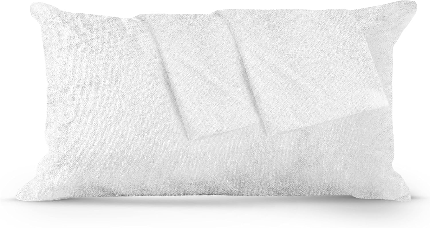 ContinentalBedding Continental Bedding Viscose Derived from Bamboo Pillow Protector Zippered Waterproof Feather Proof and Down Proof Silky…