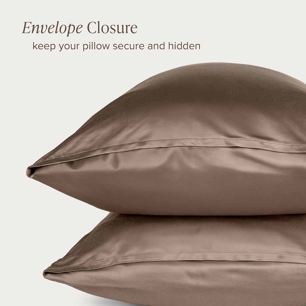 BareHome Bare Home 100% Rayon Made from Bamboo Luxury Body Size Cooling Pillowcase - Breathable - Easy Fit - Soft Bedding & Pillowcase (Bod…