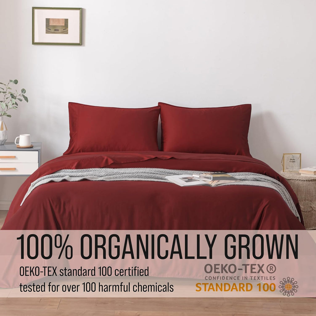 Bella Coterie Luxury Bamboo Viscose Full Size Sheet Set | 100% Organically Grown | Ultra Soft | Cooling for Hot Sleepers | 18" Deep…