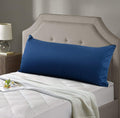 Evolive New 300TC Thread Count 100% Cotton Body Pillow Cover/Case Replacement with Hidden Zipper Closure 21"x54" (Navy)