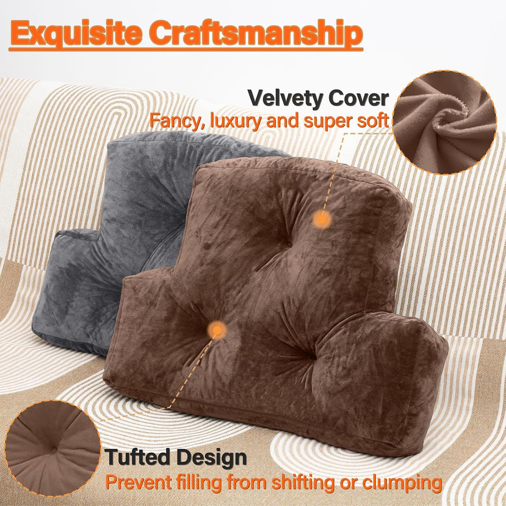 1 MIDDLE ONE Back Pillow for Chair, Memory Foam Lumbar Pillow for Back Support, Back Rest Cushion for Office, Sofa, Couch Sitting…