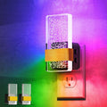 L LOHAS LED Night Lights Plug Into Wall [2 Pack], Color Changing Night Light with Dusk to Dawn Sensor, RGB 180° Rotating Night Light…