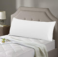 Evolive 300 Thread Count 100% Cotton Body Pillow Cover, 21" x 54", Soft Breathable Replacement Pillow Case with Hidden Zipper Closure (Whit…
