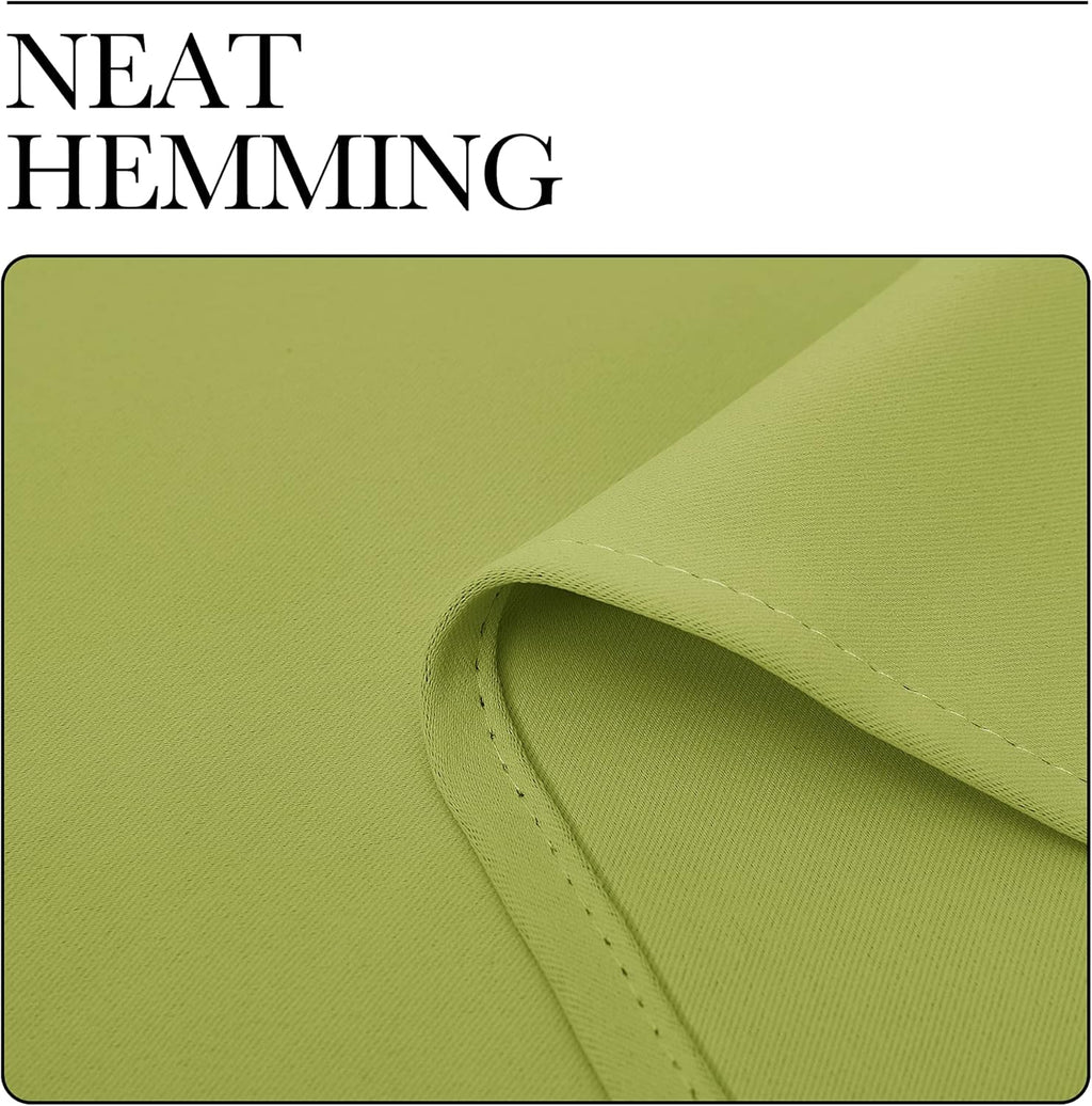 NICETOWN Window Treatment Thermal Insulated Solid Grommet Blackout Curtains/Drapes for Bedroom (2-Pack, 42 by 84 Long, Fresh Green)