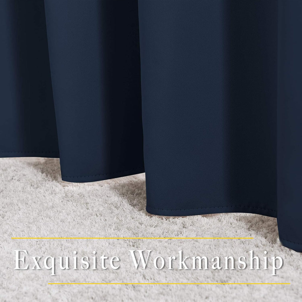 Nicetown Blackout Draperies Curtain Panels - Window Treatment Thermal Insulated Solid Grommet Blackout Curtains/Panels/Drapes for Bedroom (…