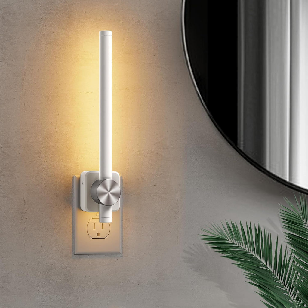 L LOHAS LED Night Light, Night Lights Plug into Wall, 0-200LM Bathroom Night Light, Dusk to Dawn Sensor 2W Dimmable Nightlights, Soft…