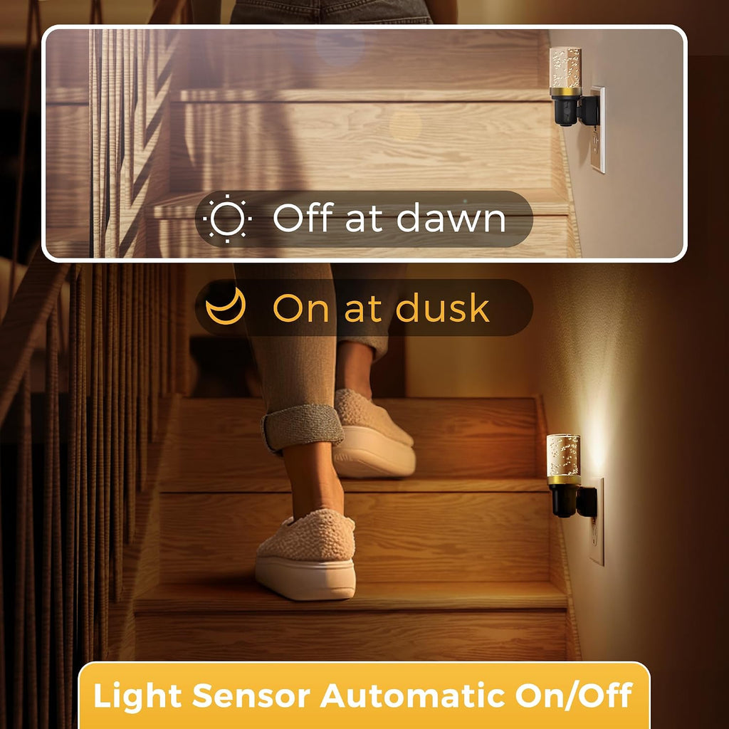 L LOHAS LED Night Light, Dimmable Night Lights Plug into Wall, Automatic Night Lights Plug in with Auto Light Sensor, Adjustable…