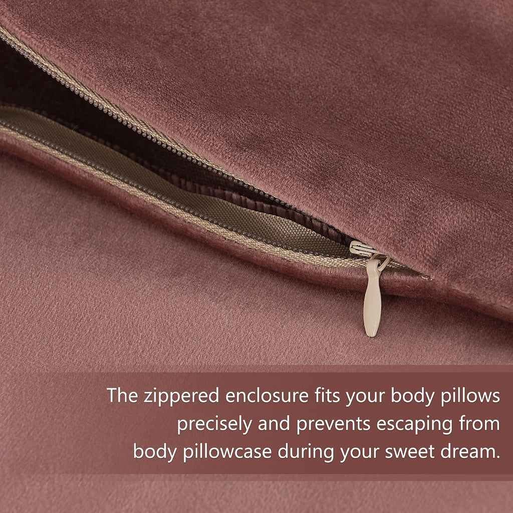 StangH Soft Velvet Body Pillow Covers - Wild Rose Body Pillow Pillowcase for Babies Pregnancy All Seasons Suitable for Bed/Couch/Sofa, 20 x…