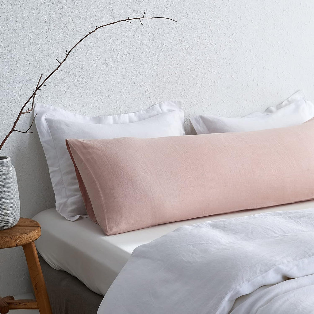 Simple&Opulence Body Pillow Cover 20" x 54",100% Pure Linen, Ultra Soft and Breathable, Body Pillowcase with Envelope Closur…