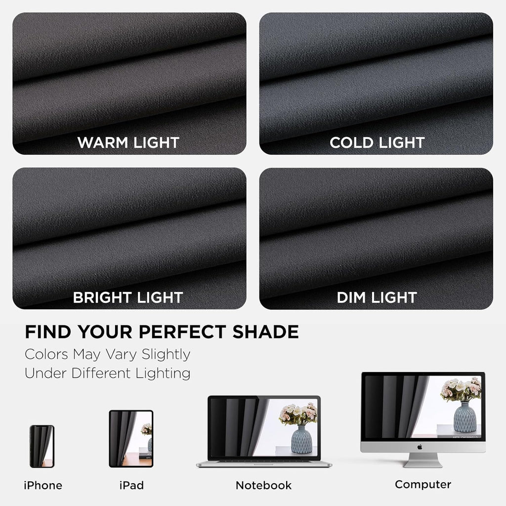 Joydeco Blackout Curtains 54 Inch Length 2 Panels Set, Thermal Insulated Long Curtains& Drapes 2 Burg, Room Darkening Grommet Drapes for Li…