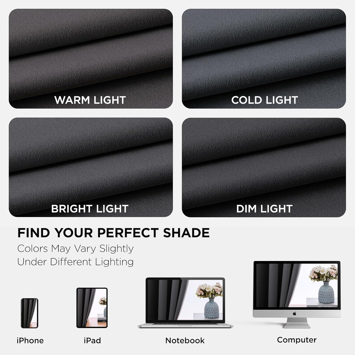 Joydeco Blackout Curtains 54 Inch Length 2 Panels Set, Thermal Insulated Long Curtains& Drapes 2 Burg, Room Darkening Grommet Drapes for Li…