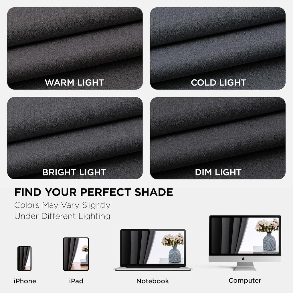 Joydeco Blackout Curtains 63 Inch Length 2 Panels Set, Thermal Insulated Long Curtains& Drapes 2 Burg, Room Darkening Grommet Drapes for Li…