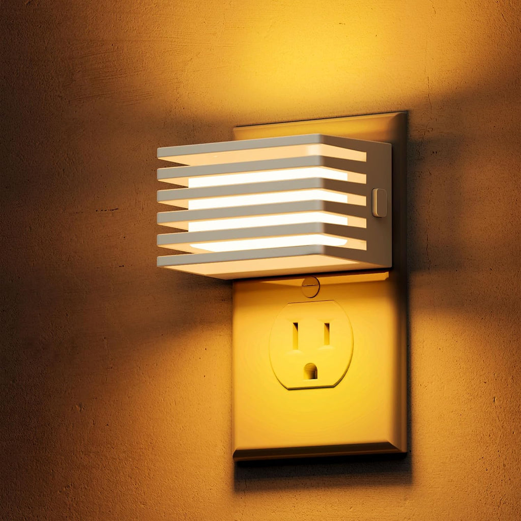 Llohasled L LOHAS LED Modern Plug in Night Light with Dusk to Dawn Sensor, 2000K Amber Warm Night Lights Plug into Wall, Dimmable Night Lig…
