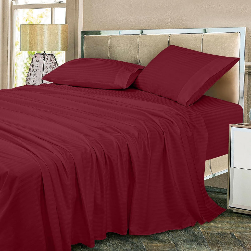 Royalelinens ROYALE LINENS 300 Thread Count 100% Long Staple Combed Cotton Printed Sheet Set - 3 Piece Twin Bed Sheets - 1 Fitted, 1 Flat &…