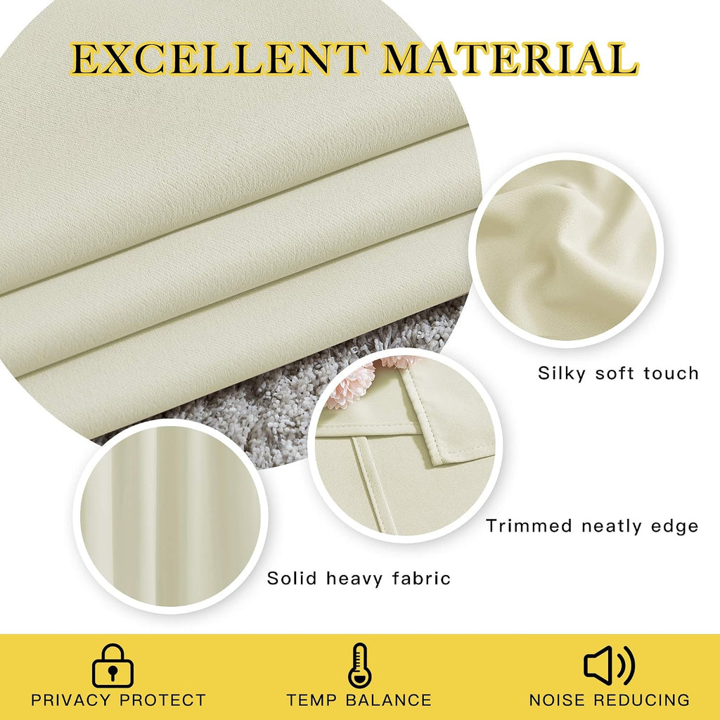 NICETOWN Room Darkening Curtains and Drapes for Bedroom - Grommet Energy Saving Thermal Insulated Light Blocking Window Treatments for…