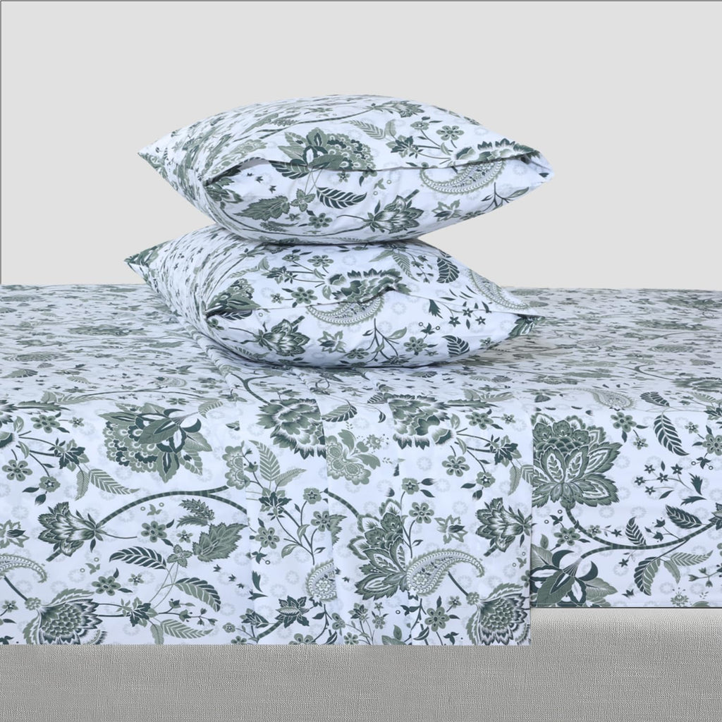 Featherstitchnewyork Feather & Stitch Softest 100% Cotton Sheets, 300 Thread Count Percale Weave Bedding, 16" Deep Pocket, Cooling Sheets,…