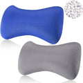 Thyle 2 Pack Bead Neck Pillow Small Bone Shape Neck Support Cushion for Bed Sofa Travel Soft Pillow for Home Sleeping Headrest and Lumbar…