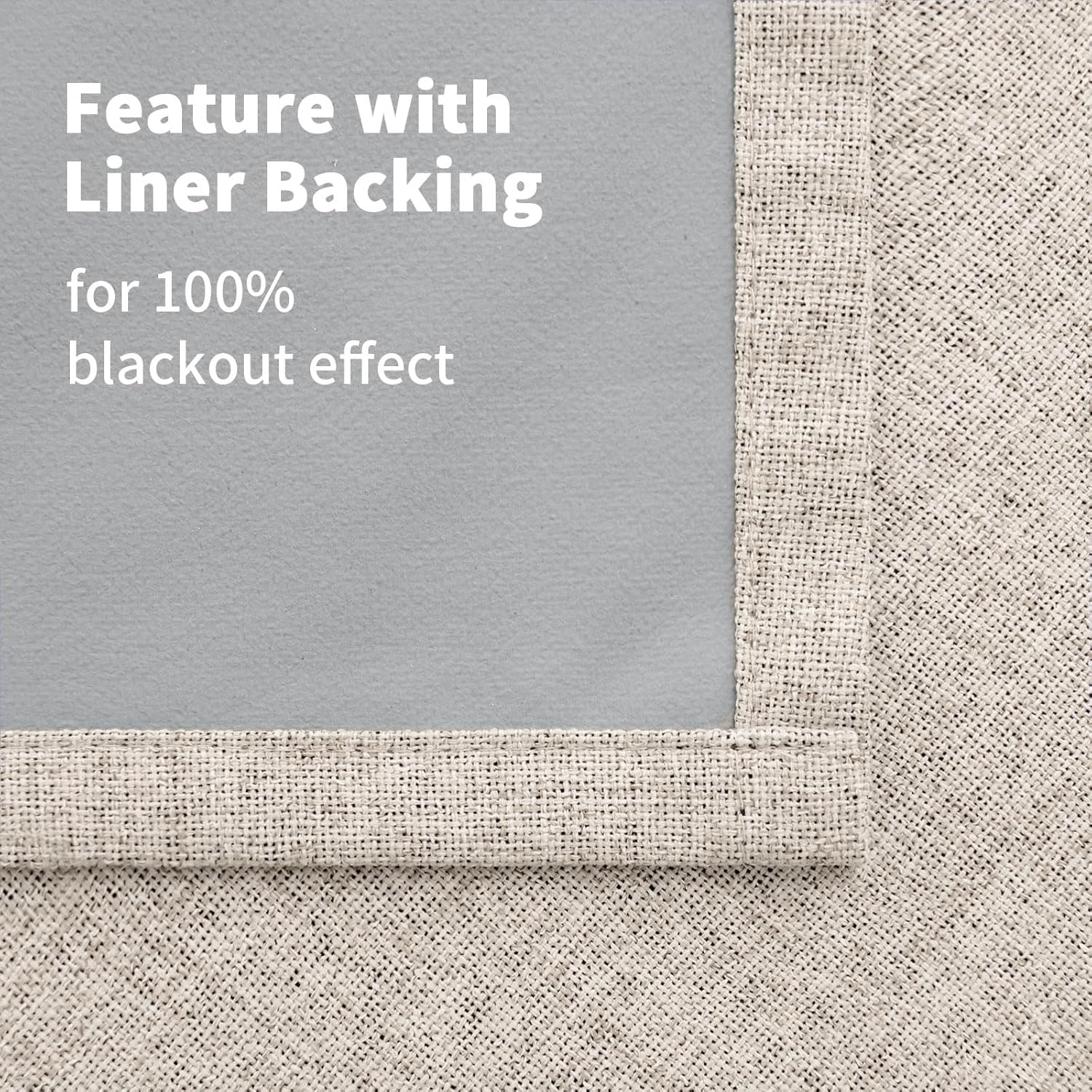 YoungsTex Short Linen Blackout Curtains for Bedroom Window, Burlap Thermal Insulated Drapes with Grommet Privacy for Living Room Bathroom K…