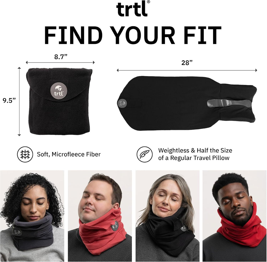 Trtl Pillow - designed for everyday use, Super Soft Neck Support Travel Pillow for Airplanes - Lightweight and Machine Washable…