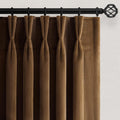 Drapenova 90 inches Long Dark Brown Velvet Blackout Curtains 2 Panels Elegant Luxury Tgick Velvet Pleated Curtain Drapes with Hooks…