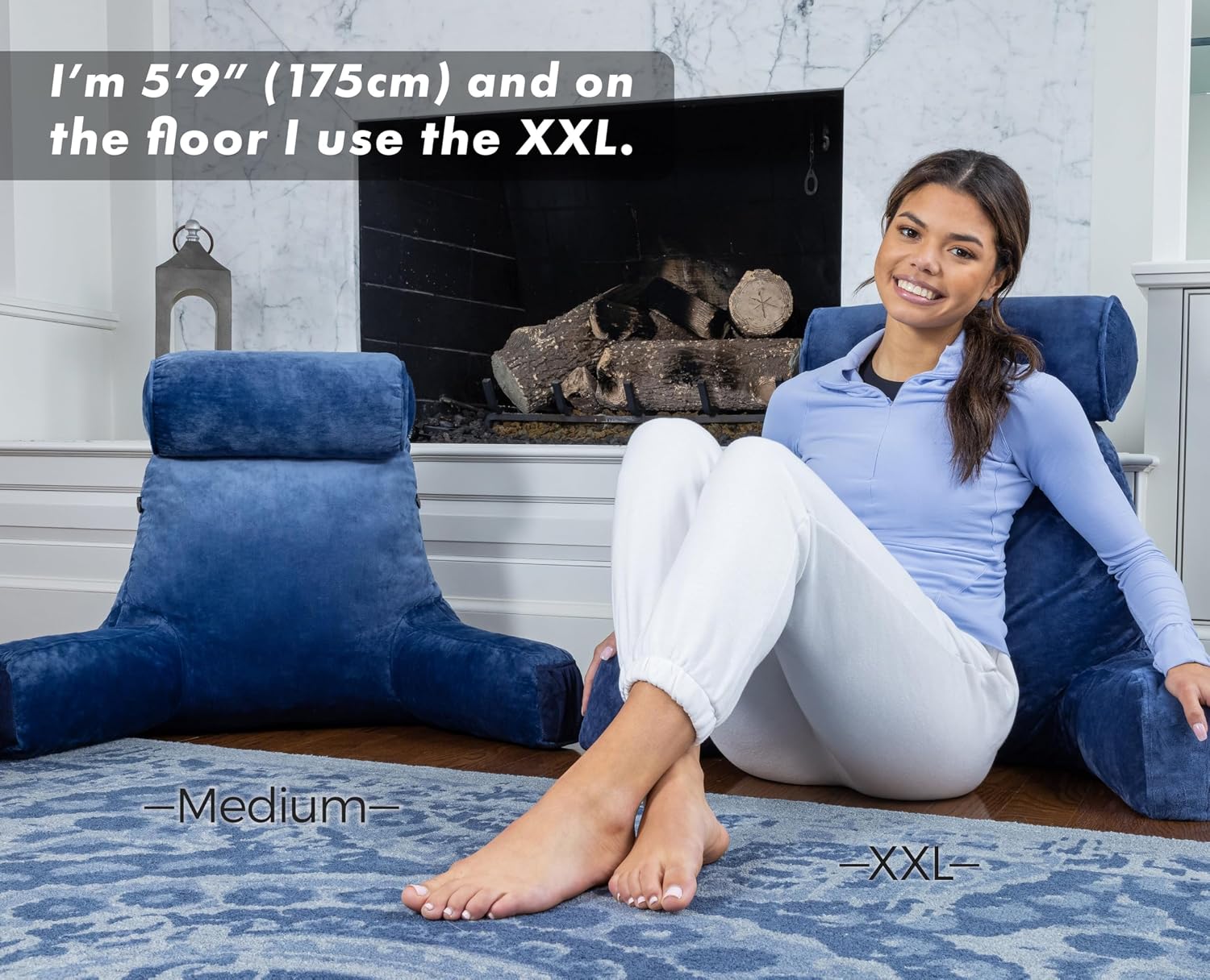 Husband Pillow XXL The Original for Adults - 30" Tall Backrest for Sitting Up in Bed - Firm Support Reading & Bed Rest Pillows for…