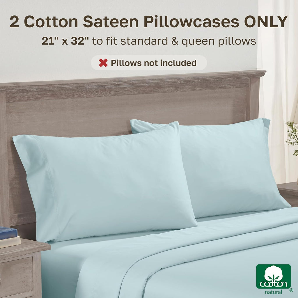 CaliforniaDesignDen CALIFORNIA DESIGN DEN Luxuriously Soft Hotel Quality 600 Thread Count, 100% Cotton Set of 2 Cases, Crisp & Cool Standar…