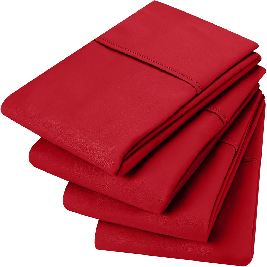 Utopiabedding Utopia Bedding Standard Pillow Cases - 4 Pack - Envelope Closure - Soft Brushed Microfiber Fabric - Shrinkage and Fade Resist…