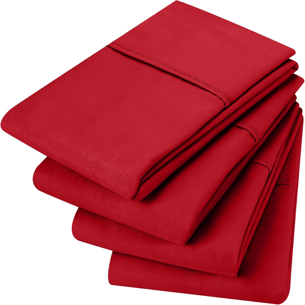 Utopiabedding Utopia Bedding Queen Pillow Cases - 4 Pack - Envelope Closure - Soft Brushed Microfiber Fabric - Shrinkage and Fade Resistant…