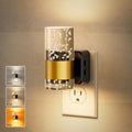 JandCase Night Lights Plug into Wall, Color Changing Night Light,10/50/100LM Adjustable Brightness Nightlight, Amber/3000K/5000K LED…