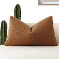 Foindtower Decorative Textured Boucle Throw Pillow Covers Accent Solid Lumbar Pillow Cases Neutral Soft Cozy Couch Cushion Case for Chair…