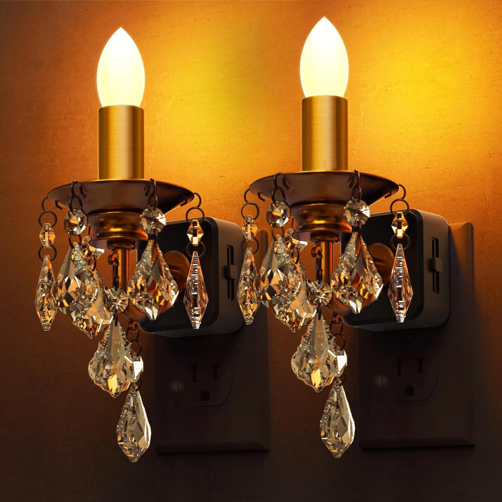L LOHAS LED Flameless Candle Night Light, 2 Pack Night Lights Plug into Wall, LED Candle Night Light with Light Sensor, 0-100LM Dimmable…