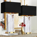 Touch Control Table Lamps Set of 2, Modern Contemporary Bedside Lamp with 2 USB Ports 1 AC Outlet, 3-Way Dimmable Nightstand Lamp Faux…