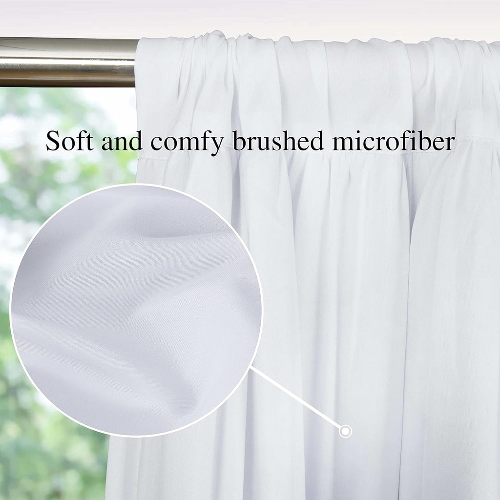 Homechoice Decor Thermal Insulated Blackout Window Curtains, 54" W x 84" L x 2 Panels, Boho Ruched Window Treatments with 3 Rows of…
