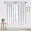 Dwcn Blackout Curtains for Bedroom - Thermal Insulated Privacy Energy Saving Rod Pocket Drapes for Living Room, W 38 x L 63 Inch, Greyish W…