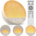 Tap-to-Snooze Sunrise Alarm Clock with Sound Machine, 36 Sounds White Noise Machine for Sleeping Adults, Gradual Sunrise Clock with…