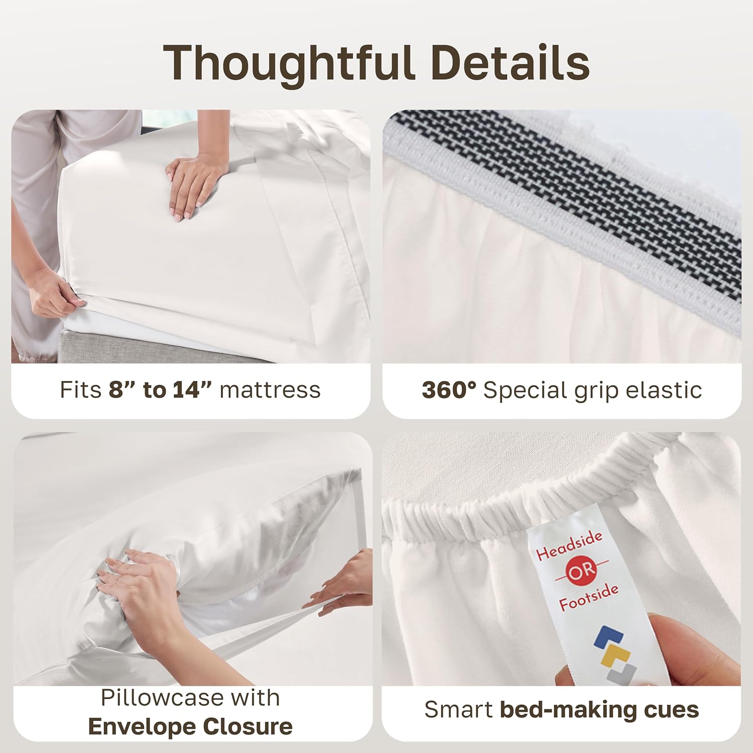 CaliforniaDesignDen California Design Den XL Twin Sheets Set - Soft 100% Organic Cotton Sheets with Deep Pockets, Crisp Percale, Breathable…