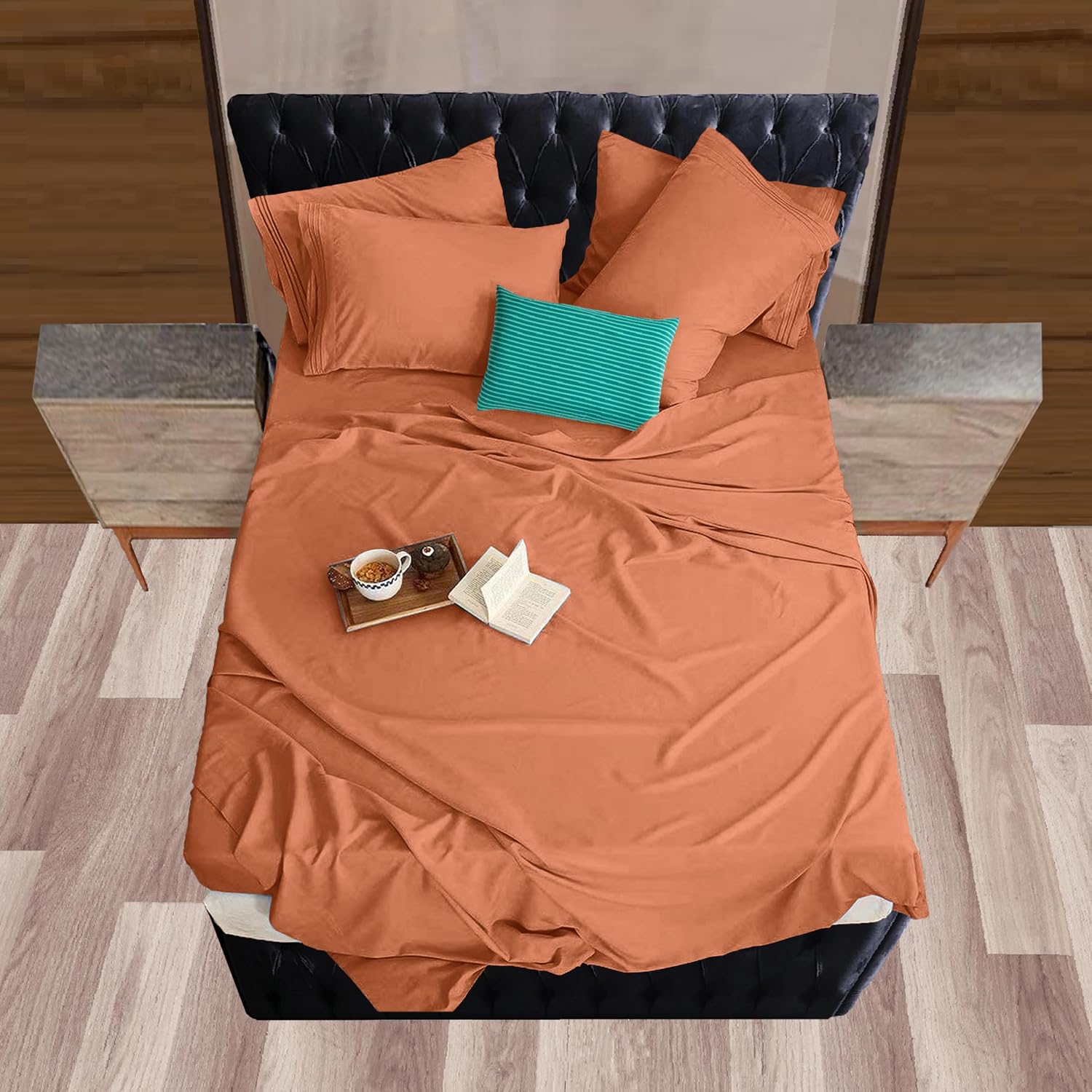 Mocassi Twin Sheet Set - Luxury Hotel 1800 Premier Bedding Sheets & Pillowcases - Ultra Soft Breathable & Cooling Bed Sheets - Deep…