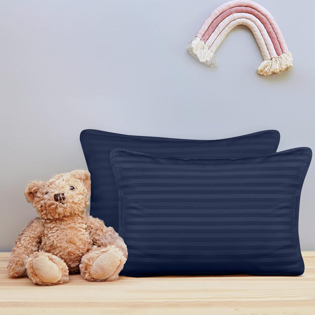 Utopiabedding Utopia Bedding Toddler Pillow (Navy Blue, 2 Pack), 13x18 Small Kids Pillow for Sleeping, Soft and Breathable Cotton Blend She…