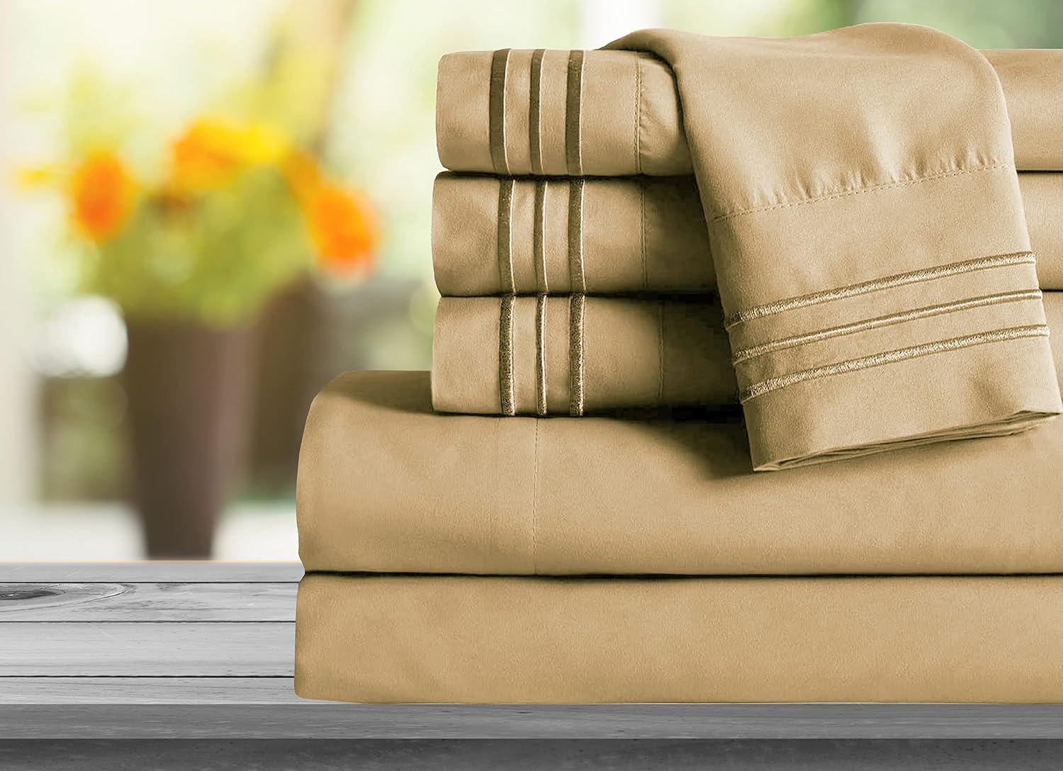 MocassiLuxuryBedding Mocassi Twin Sheet Set - Luxury Hotel 1800 Premier Bedding Sheets & Pillowcases - Ultra Soft Breathable & Cooling Bed…