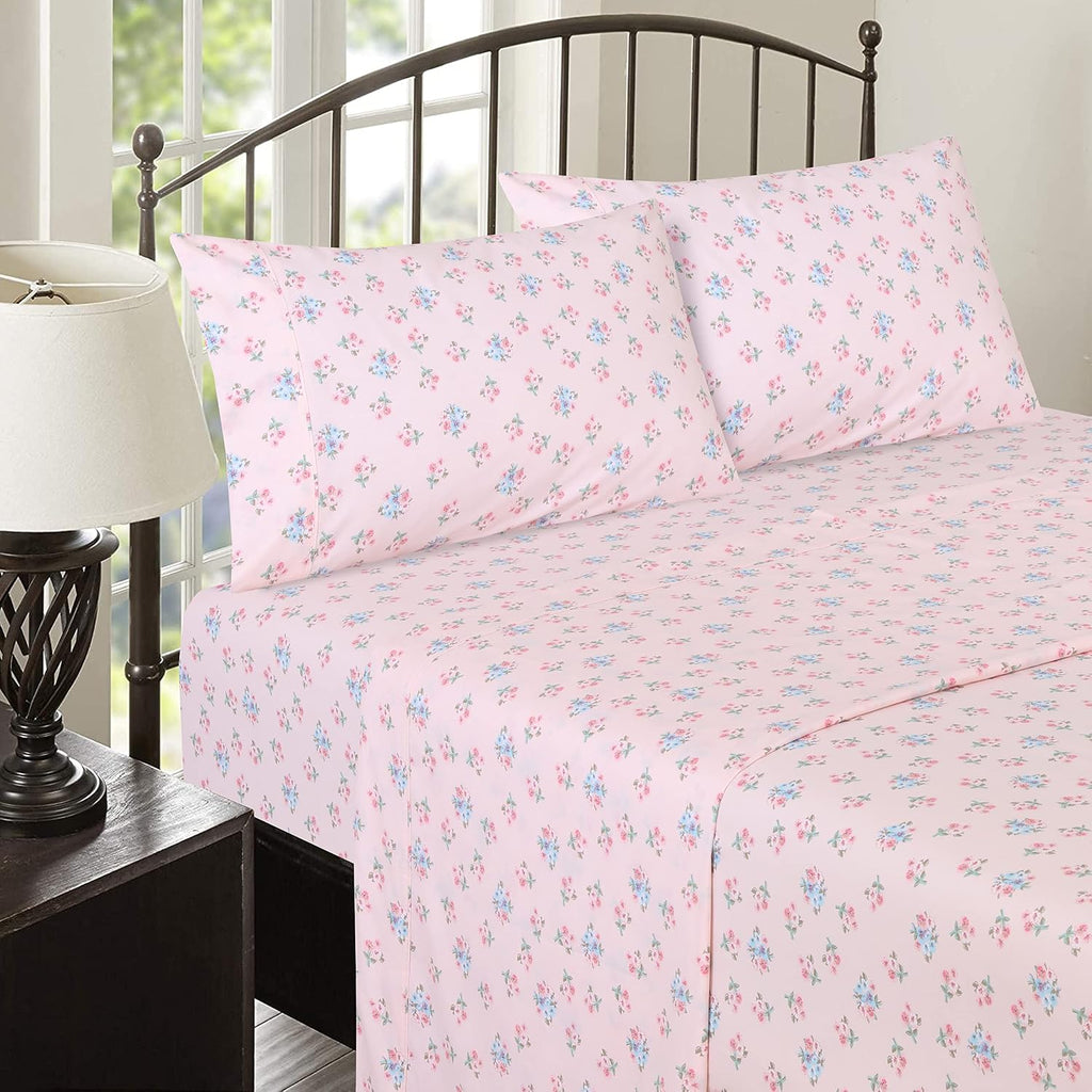 Ruvanti 100% Cotton Percale Sheets Split King Size – Crisp Cooling Bed Sheets for Hot Sleepers, Deep Pocket 16”, Soft Breathable & Durable…