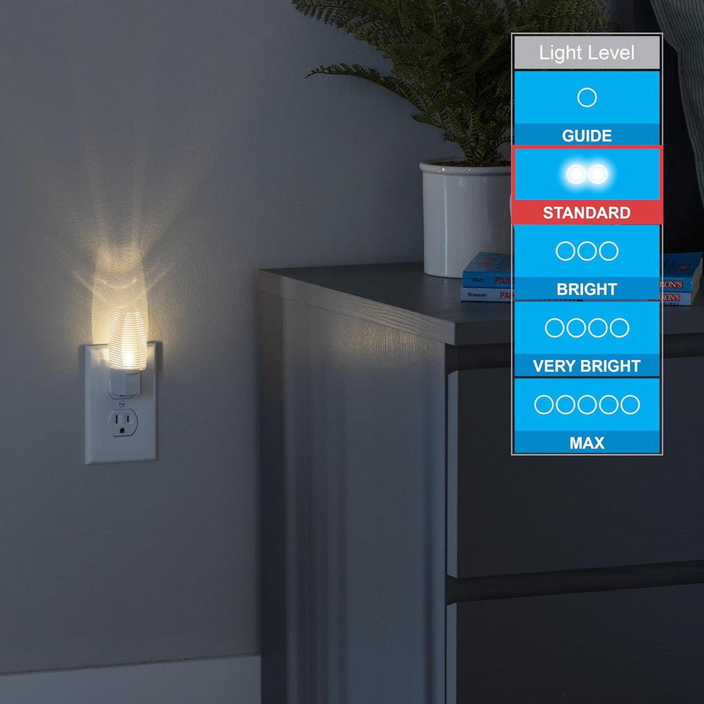 Lights by Night LED Night Light, Plug-in, Dusk to Dawn Sensor, Warm White, UL-Certified, Energy Efficient, Ideal Nightlight for Bedroom…