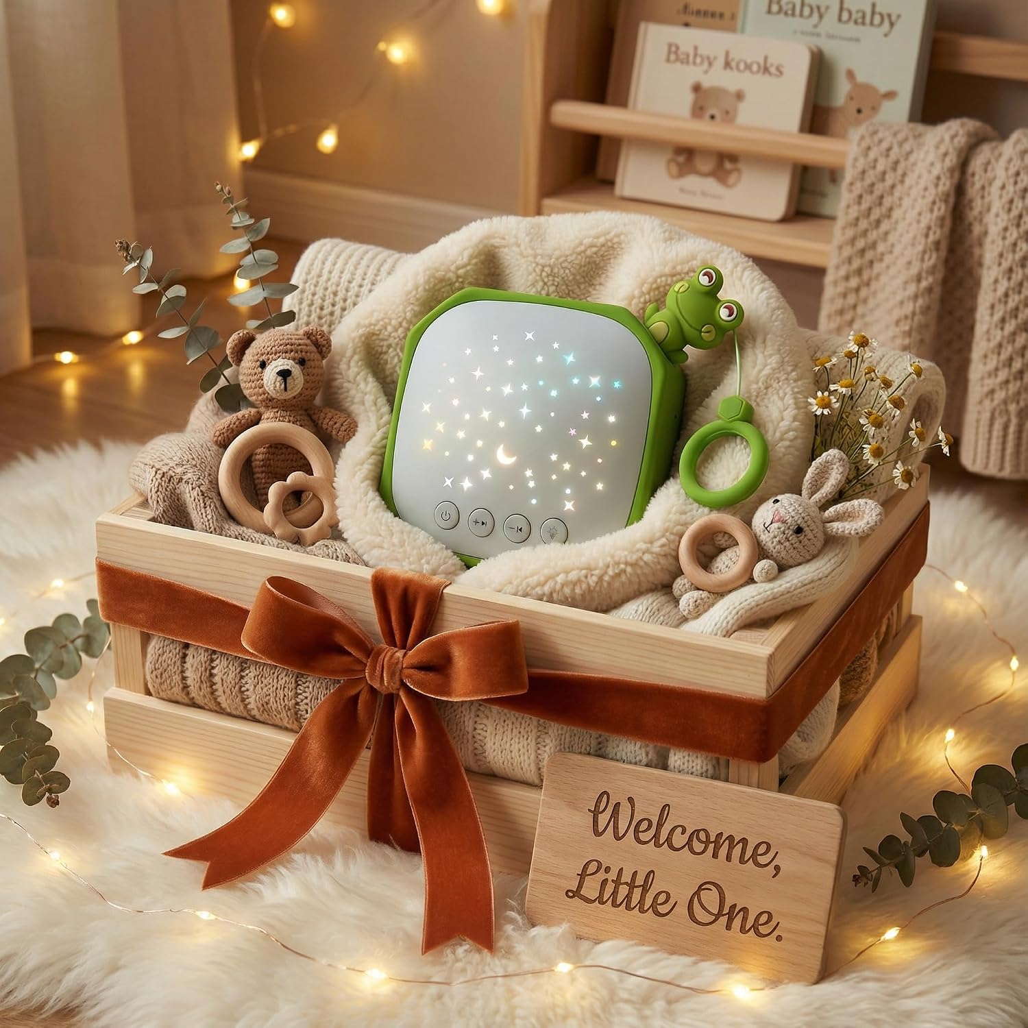 White Noise Sound Machine Baby with Star Projector | Portable Sleep Music Sound with Hook for Nursery, Bedroom, Travel, Infant, The Best…
