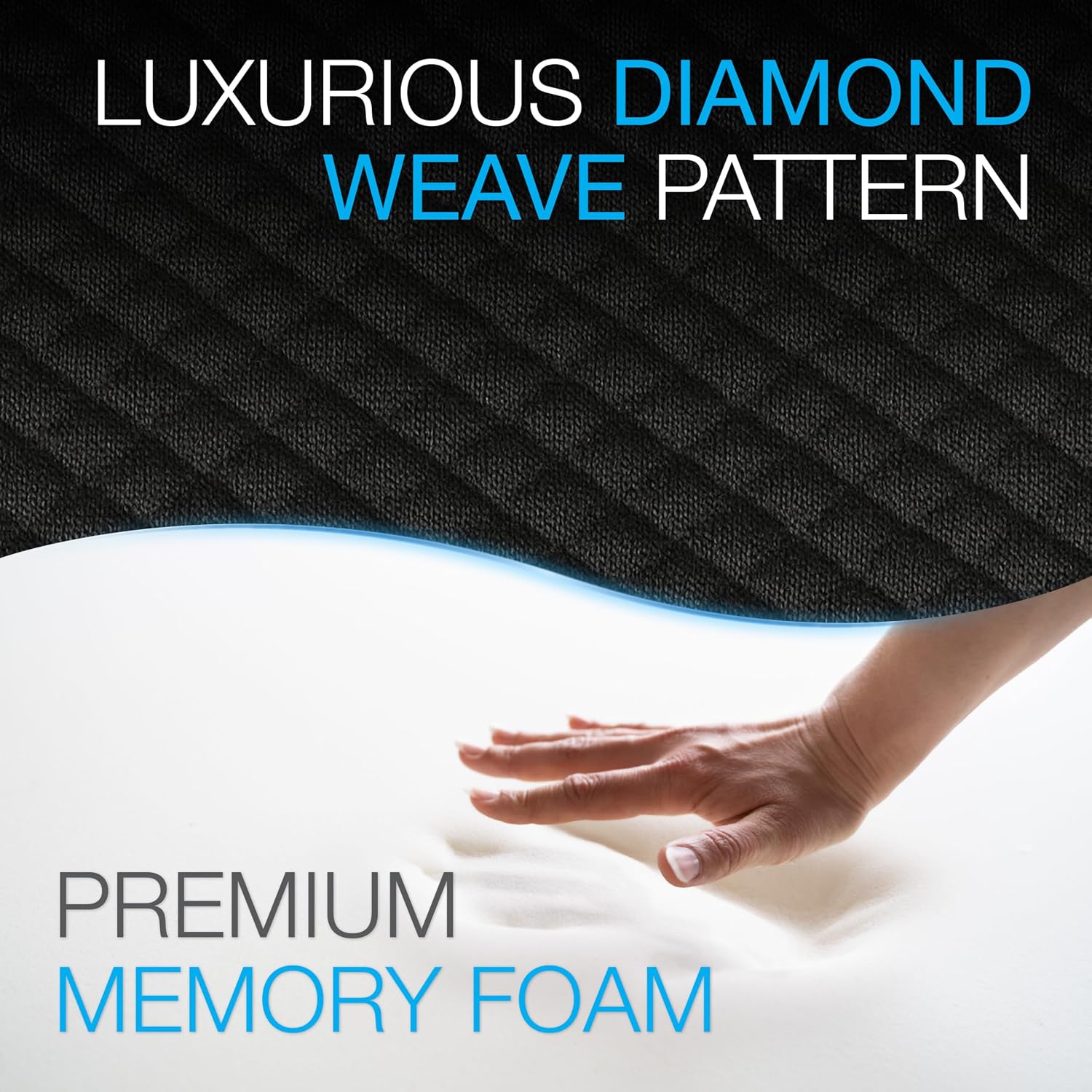 Brookstone BK1209 - Luxurious Lumbar Support Pillow for Car or Office Chair, Back Cushion with Premium Grade Memory Foam, Breathable and…