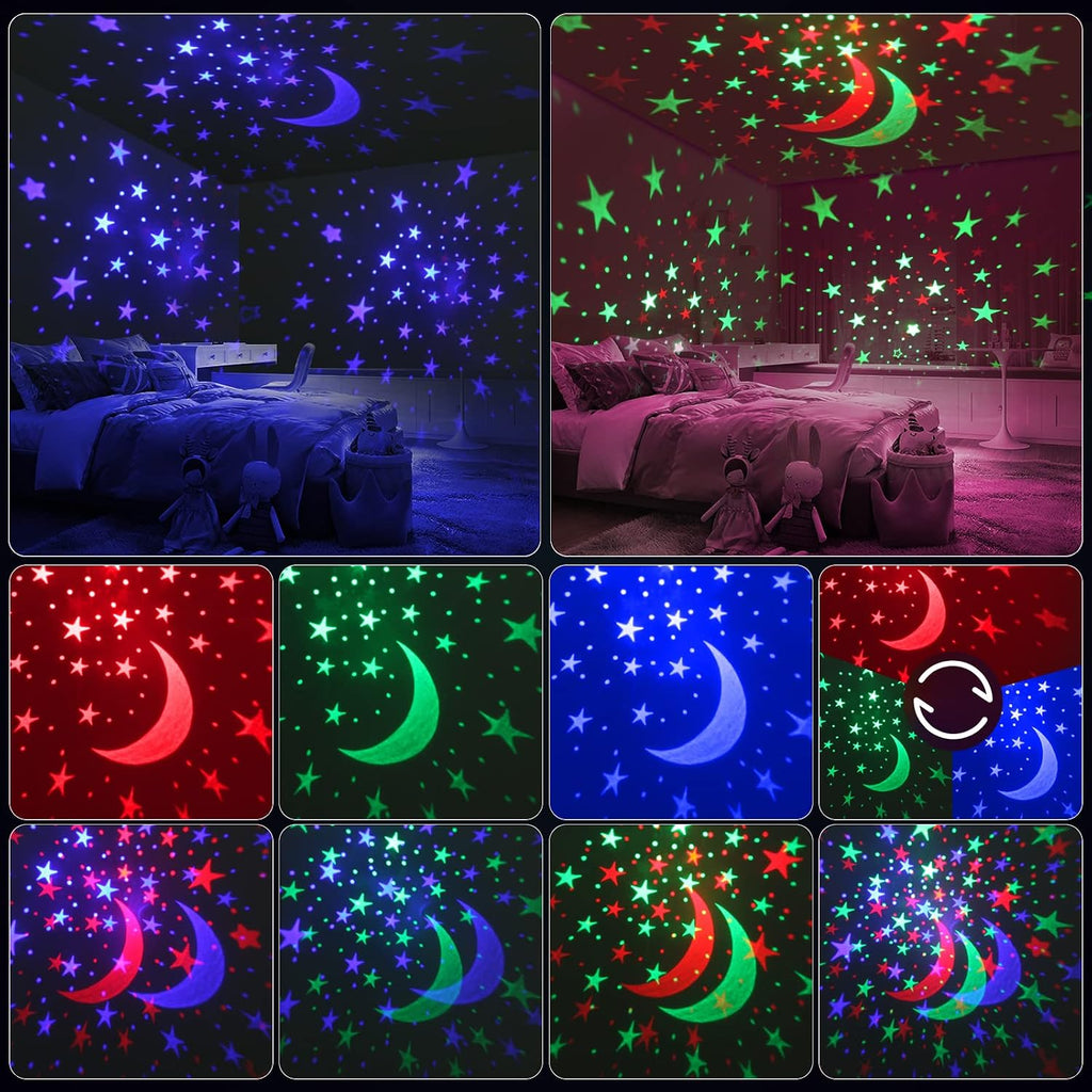 Yachance Night Light for Kids Room with Sound Machine Baby Night Light Star Projector White Noise Machine for Sleeping Soother Nursery Lamp…