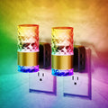JandCase Night Lights Plug into Wall,2 Pack Color Changing Night Light for Kids, 3000K+RGB 10-Color LED Nightlight with Light Sensor…
