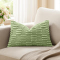 KevinTextile Kevin Textile Spring 12x24 Inch Lumbar Pillow Cover 1 Pack Soft Plush Stripe Decorative Rectangle Cushion Elegant Double-Sided…