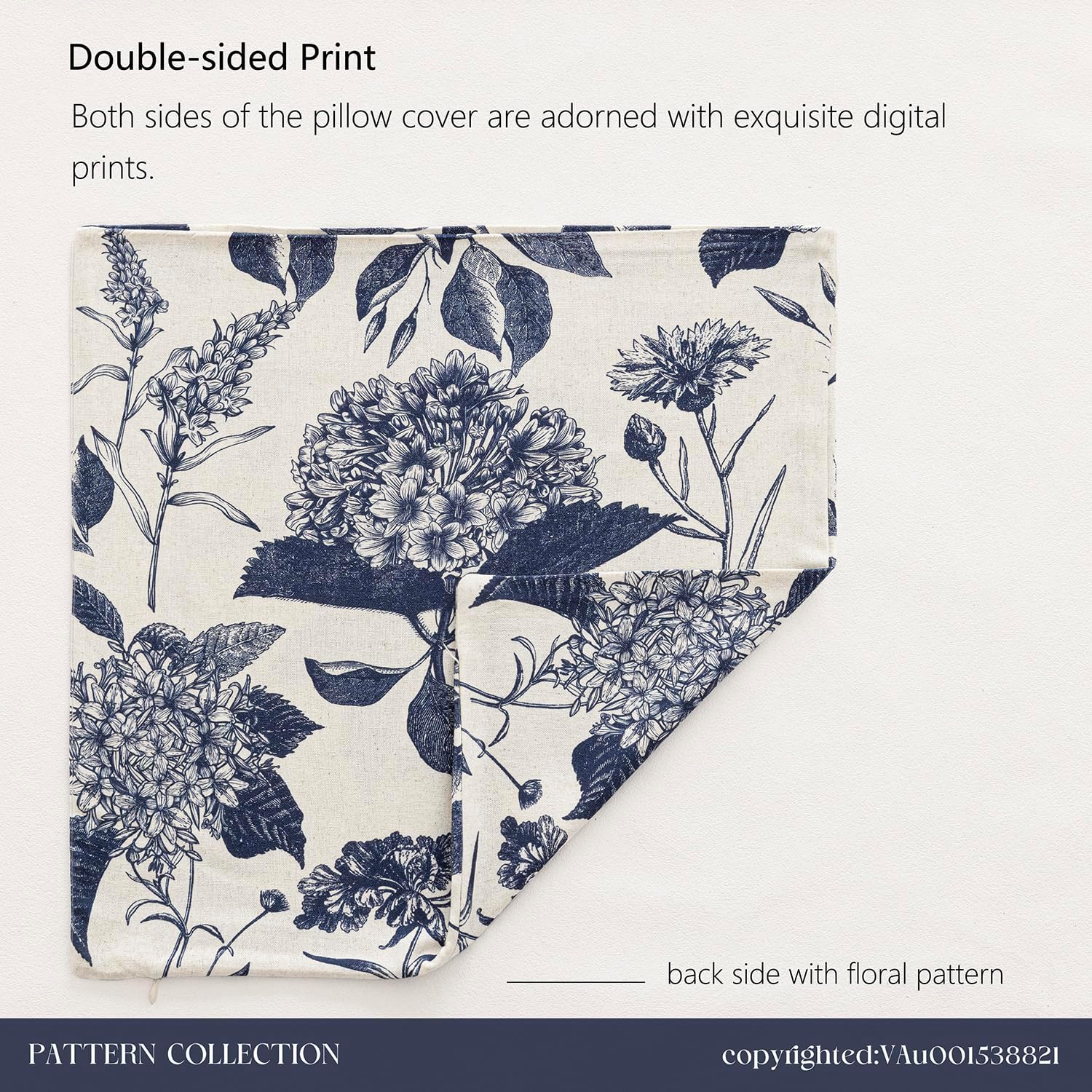 Foindtower Set of 2 Linen Floral Vintage Throw Pillow Covers Neutral Accent Print Decorative Cozy Cushion Covers Farmhouse Boho Home…