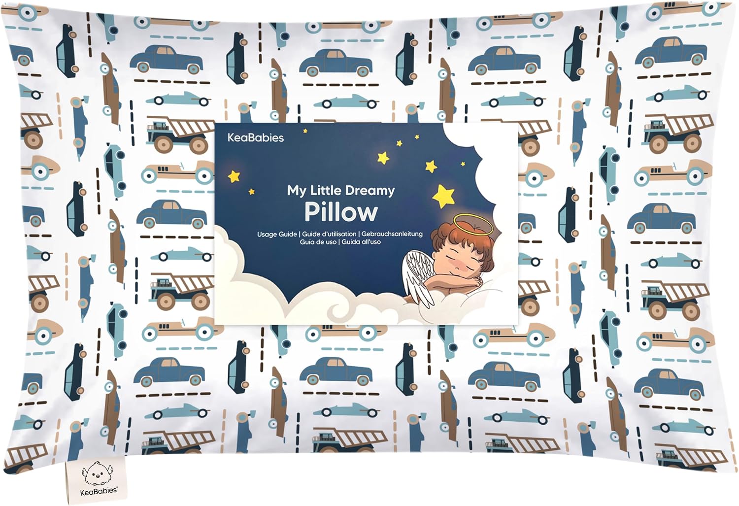 Toddler Pillow with Pillowcase - 13x18 My Little Dreamy Kids Travel Bed Pillows for Sleeping, Organic Cotton Small Pillowcase, Soft &…