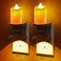 L LOHAS LED Night Light,[2-Pack] Flameless Candle Night Light with 3 Lighting Model, Dusk to Dawn Sensor,0-100LM Brightness…
